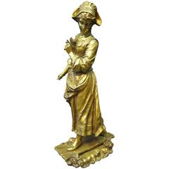 Maiden Crossing Brook, Bronze by E.Tassel