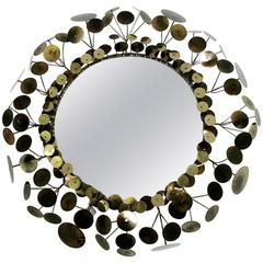 Curtis Jere "Raindrops" Wall Sculpture Mirror by Artisan House