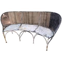 Iron Curved French Garden Bench Iron Curved French Garden Bench