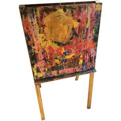 Art Easel, Double-Sided, from Elementary School in Maine 