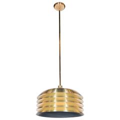 Midcentury Chandelier by Hans Agne Jakobsson in Brushed Brass