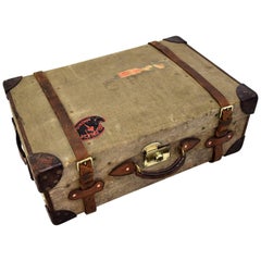 Vintage 1930's Suitcase Hand Made by Cleghorn, Edinburgh, Scotland