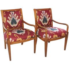 Pair of French Regency Style Armchairs