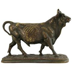 Christophe Fratin, The Bull, Bronze Sculpture