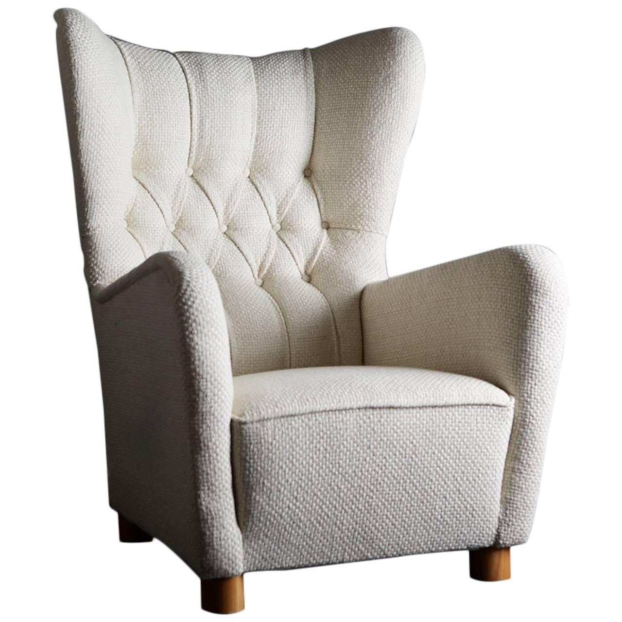 Wing Armchair, Sweden, circa 1940 For Sale