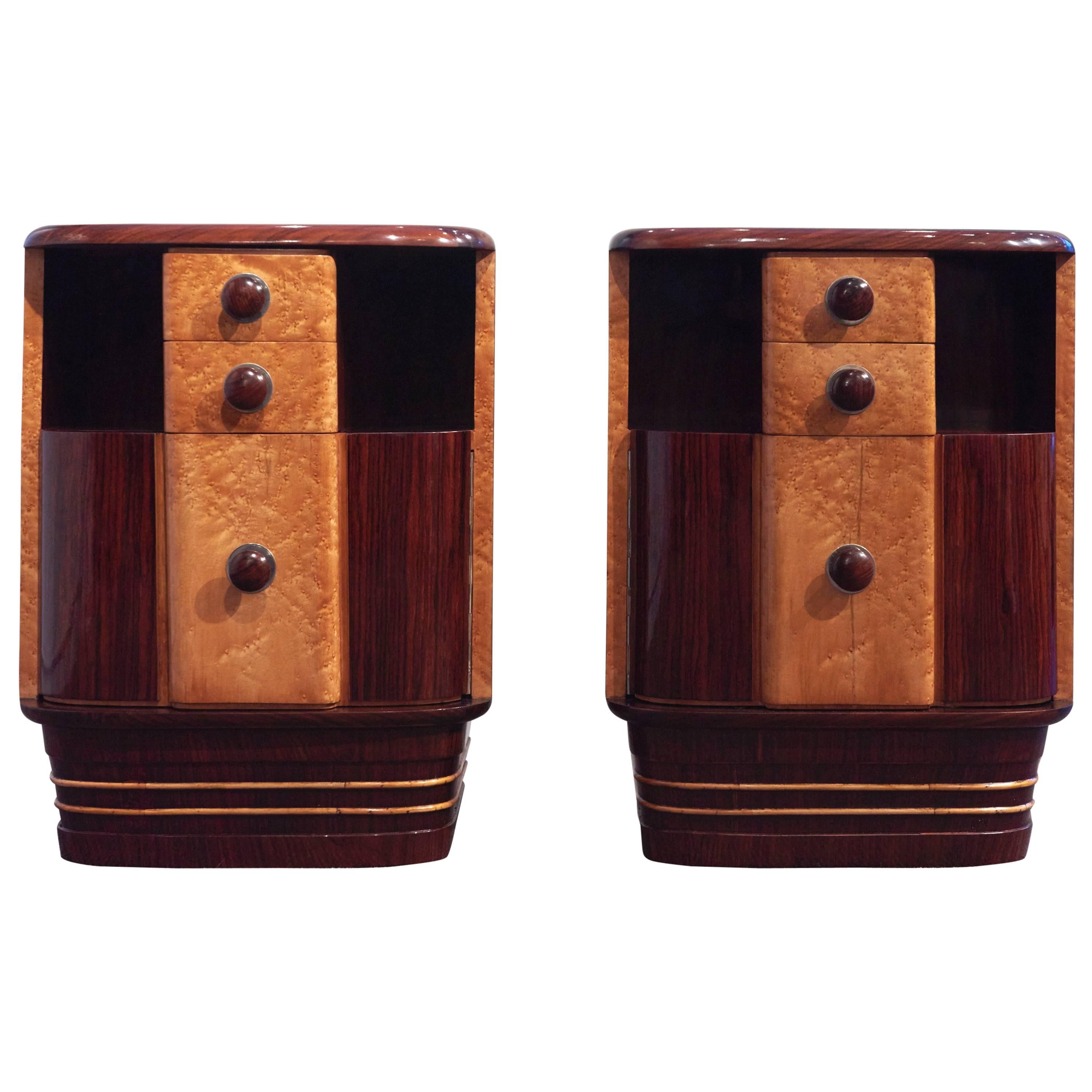 Pair of art-deco night stands