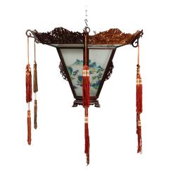 1940s Chinese Glass Lantern
