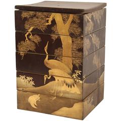 Japanese Lacquer Stacking Box