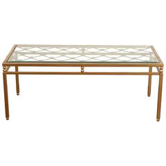1940s French Iron Work Coffee Table
