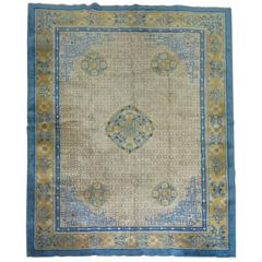 Vintage Chinese Art Deco Peking Inspired Rug 10