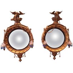Pair of English Convex Mirrors, circa 1830 9