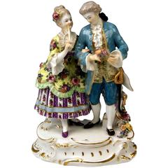 Meissen Gallant Pair of Figurines by August Ringler Made circa 1920