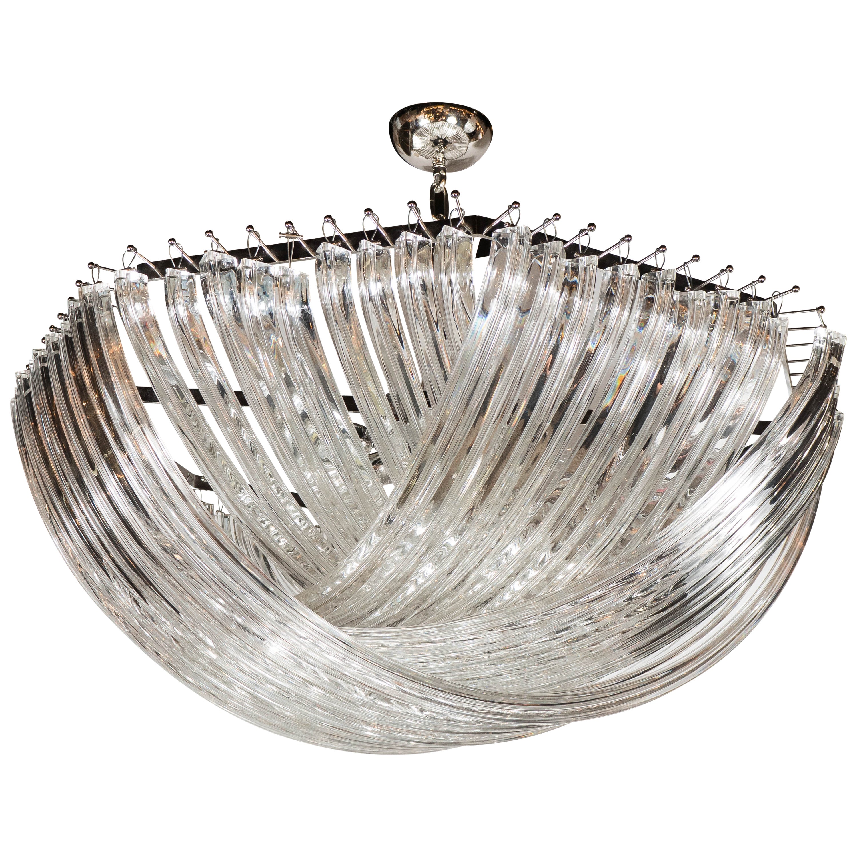 Stunning Modernist Murano Glass Ribbon Chandelier </div>
</div>
</div>
</div>
<div style=