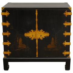 George III Chinoiserie Chinese Lacquer Cabinet on Stand 9