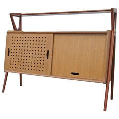 Cerused Oak and Mahogany Bar Cabinet by Louis Paolozzi for René Godfroid 6