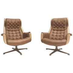 Used Pair of "Galaxy" Easy Chairs by Alf Svensson & Ingvar Sandstrom for DUX Sweden