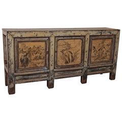 Antique Chinese lacquer sideboard.