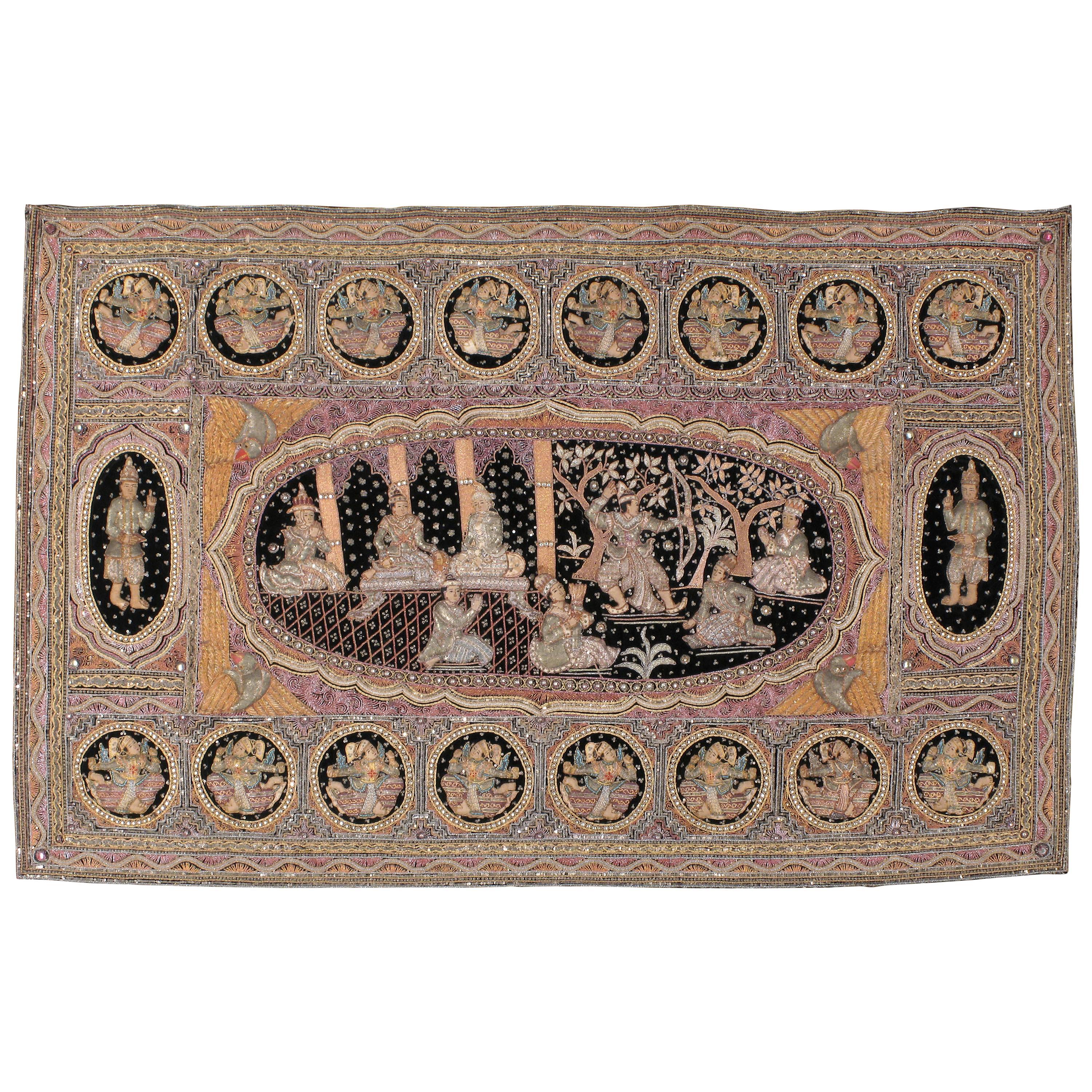 Arazzo birmano vintage