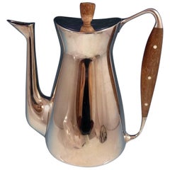Michelsen Danish Sterling Silver Coffee Pot Modernism Hollowware