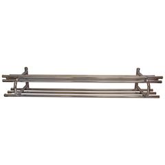 Large Vintage Two Tier Chrome Train Luggage Rack