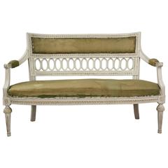 Antique Richly Carved Period Gustavian Sofa, circa 1780