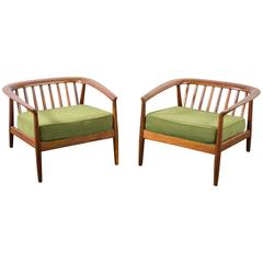 Pair of Lounge Chairs by Folke Ohlsson for Dux