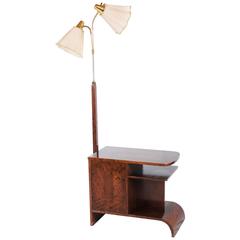 Art Deco Floor Lamp with Console 3
