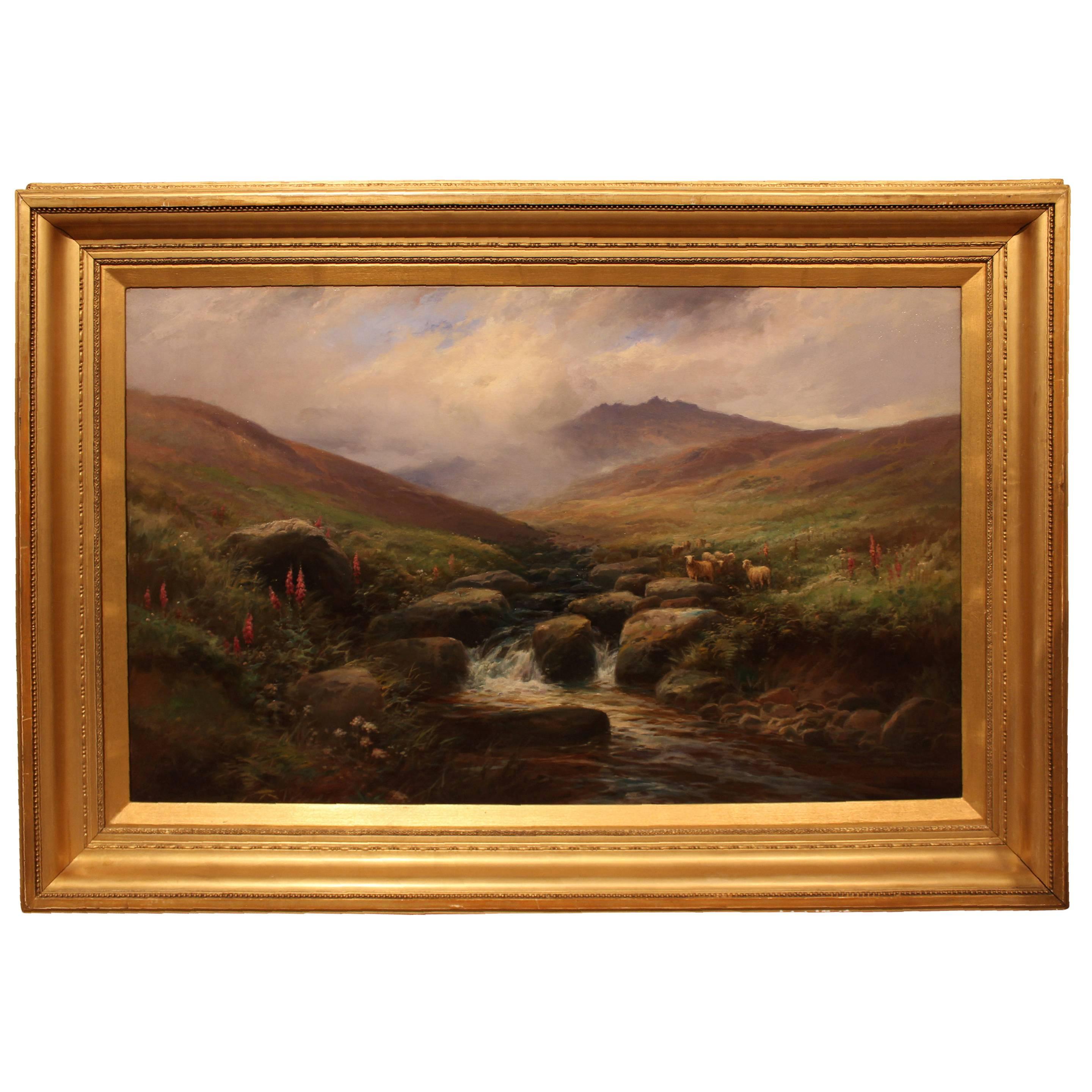 Dartmoor Stream Oil by George Henry Jenkins For Sale