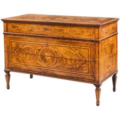 18th Century North Italian Neoclassical Marquetry Commode