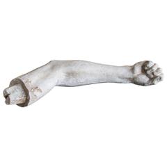 Antique French Art Academy Arm and Hand, circa 1875