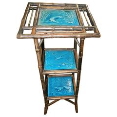 Bamboo Stand with Minton Tiles