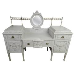 Antique Painted Mahogany Sideboard