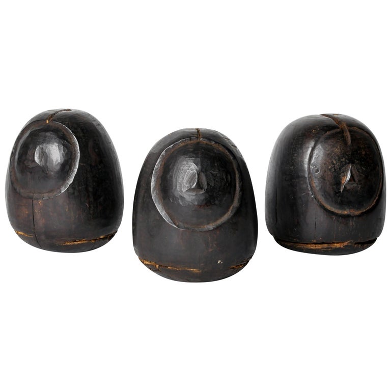 Southeast Asian Wooden Papier Mâché Molds of Dolls at 1stDibs