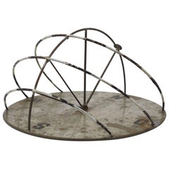 Decorative Iron Sundial, German, Bauhaus Style, 1950s