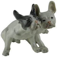 Royal Copenhagen, Knud Kyhn, French Bulldogs 8