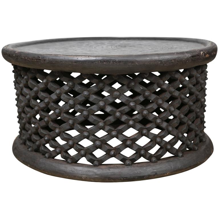 Hand Carved African Cameroon Cocktail Table Large At 1stdibs Hand Carved African Cameroon Cocktail Table Large For