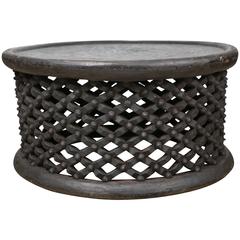 Hand-Carved African Cameroon Cocktail Table, Large