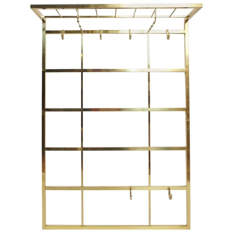 Elegant Brass Coat Rack by Tjerk Reijenga at 1stDibs
