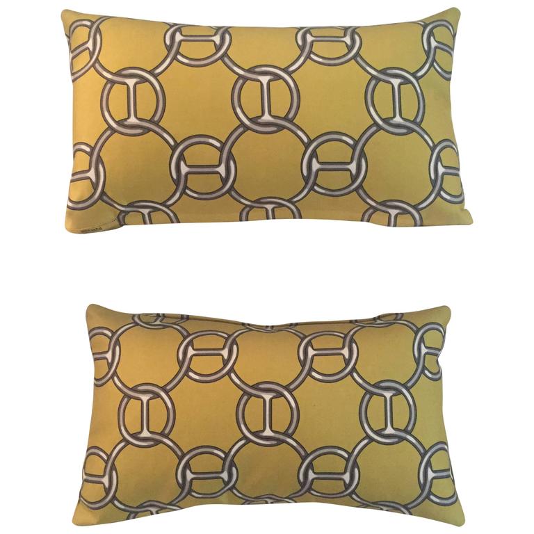 Hermes Down Filled Pillows at 1stdibs
