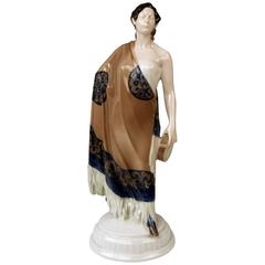 Rosenthal Germany Rare Art Nouveau Figurine Carmen by K. Himmelstoss, circa 1914 5