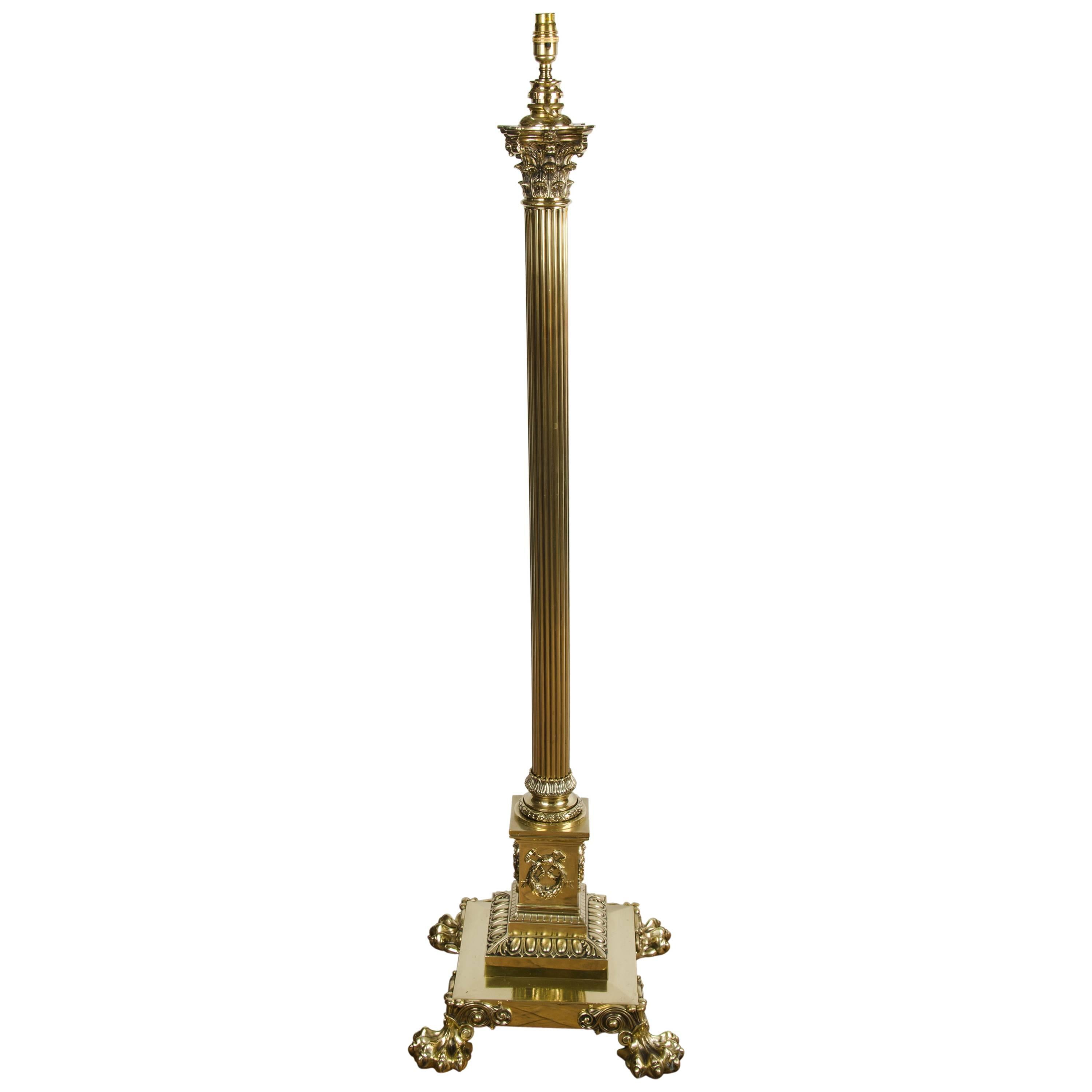 Victorian Corinthian lamp For Sale