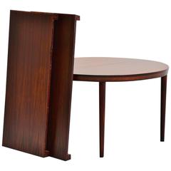 Kai Kristiansen oval rosewood dining table Denmark 1960