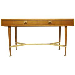Vintage French Console Table Desk in the Manor of Andre Arbus
