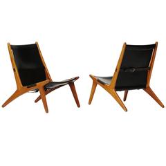 Pair of "Hunting Chairs" by Uno and Östen Kristiansson for Luxus