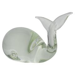 Midcentury Murano Glass Whale Sculpture by Licio Zanetti 4