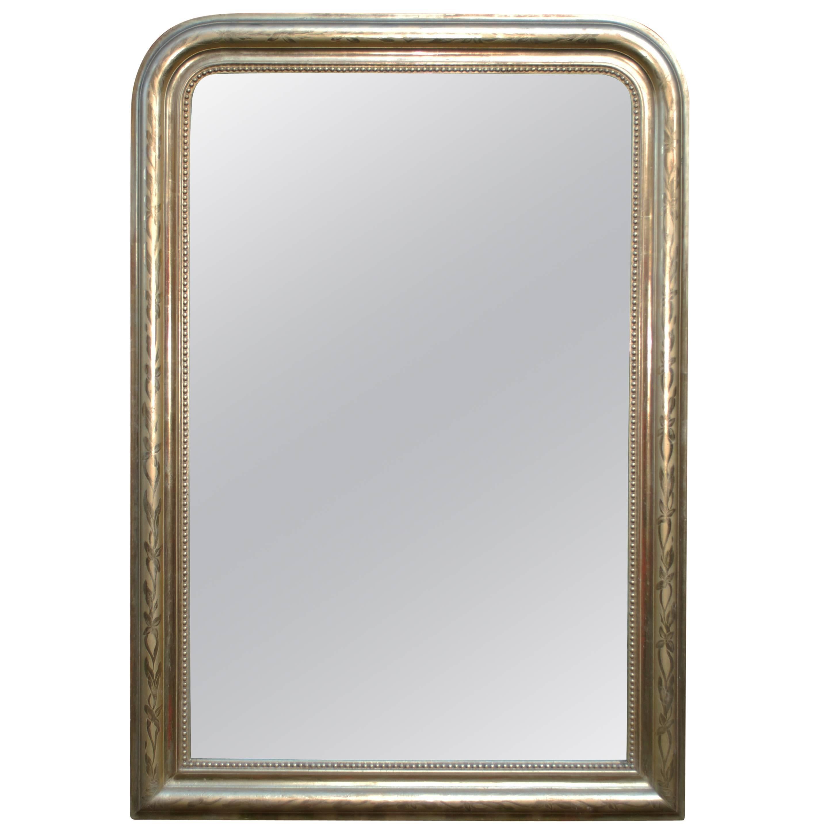 19th Century French Gold Gilded Mirror