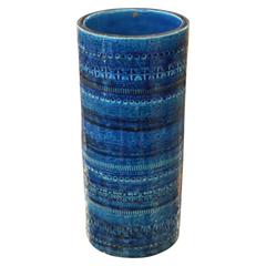 Rimini Blue Bitossi Vase, Italy, 1960s