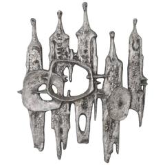 1970s Brutalist Wall Sculpture 3