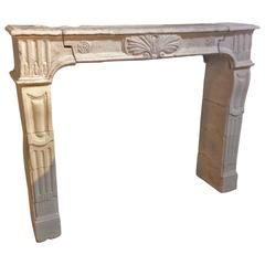 Antique Limestone Mantel