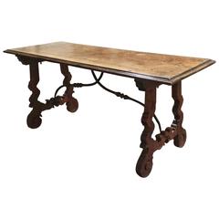 Antique Spanish Walnut Table